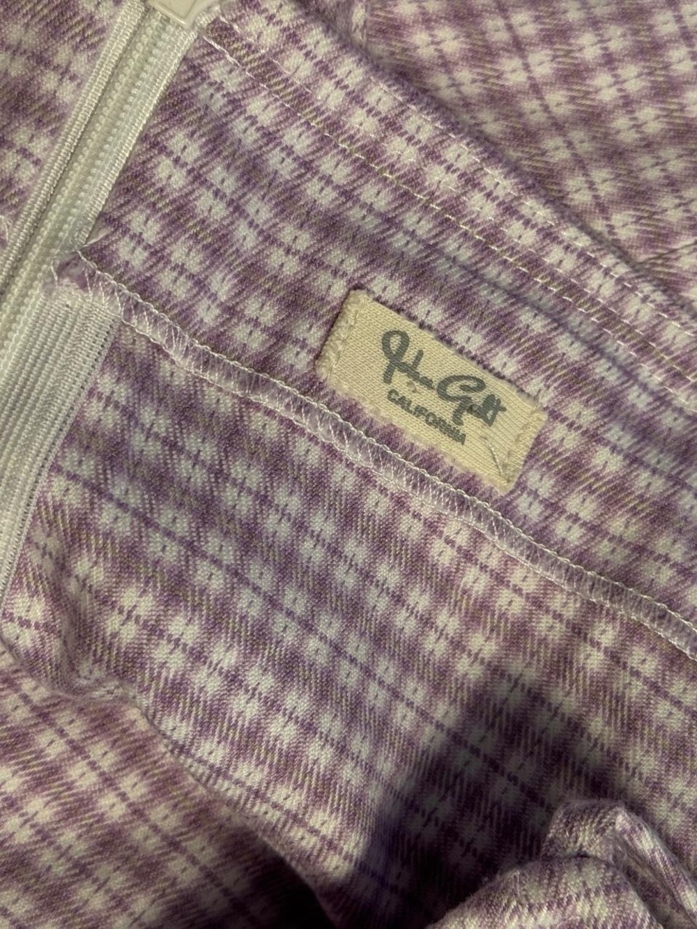 John Galt Purple Plaid Dress - Picture 3 of 4